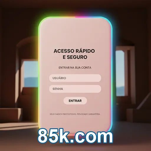 Acesse a plataforma com uso responsavel - 85k.com