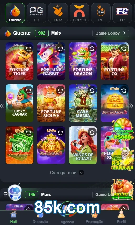 Acesse ofertas para jogadores com cashback e ajuda - 85k.com